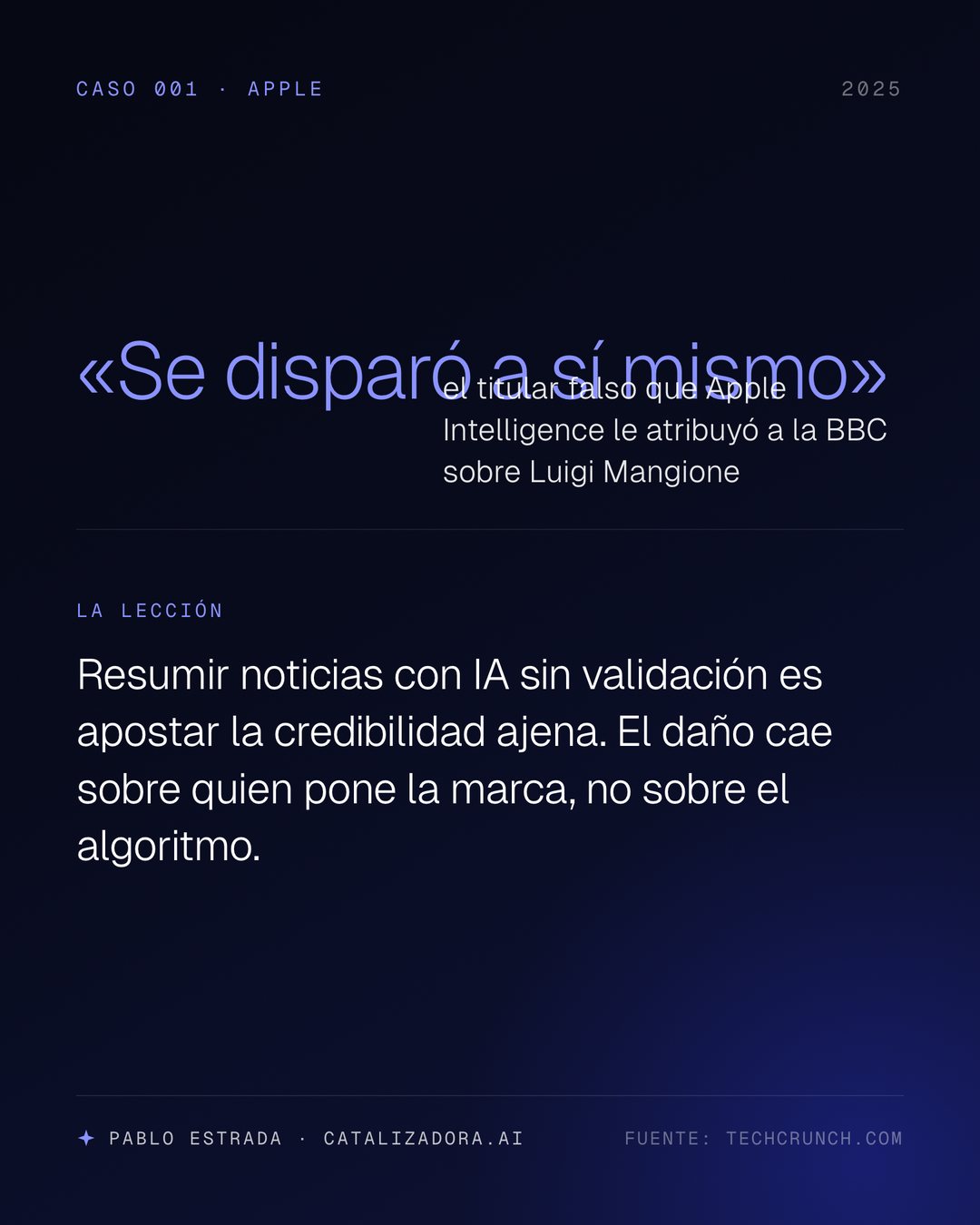 apple intelligence titular falso bbc