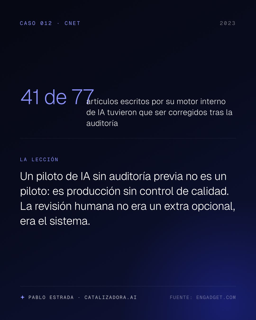 cnet corrigio 41 de 77 articulos ia
