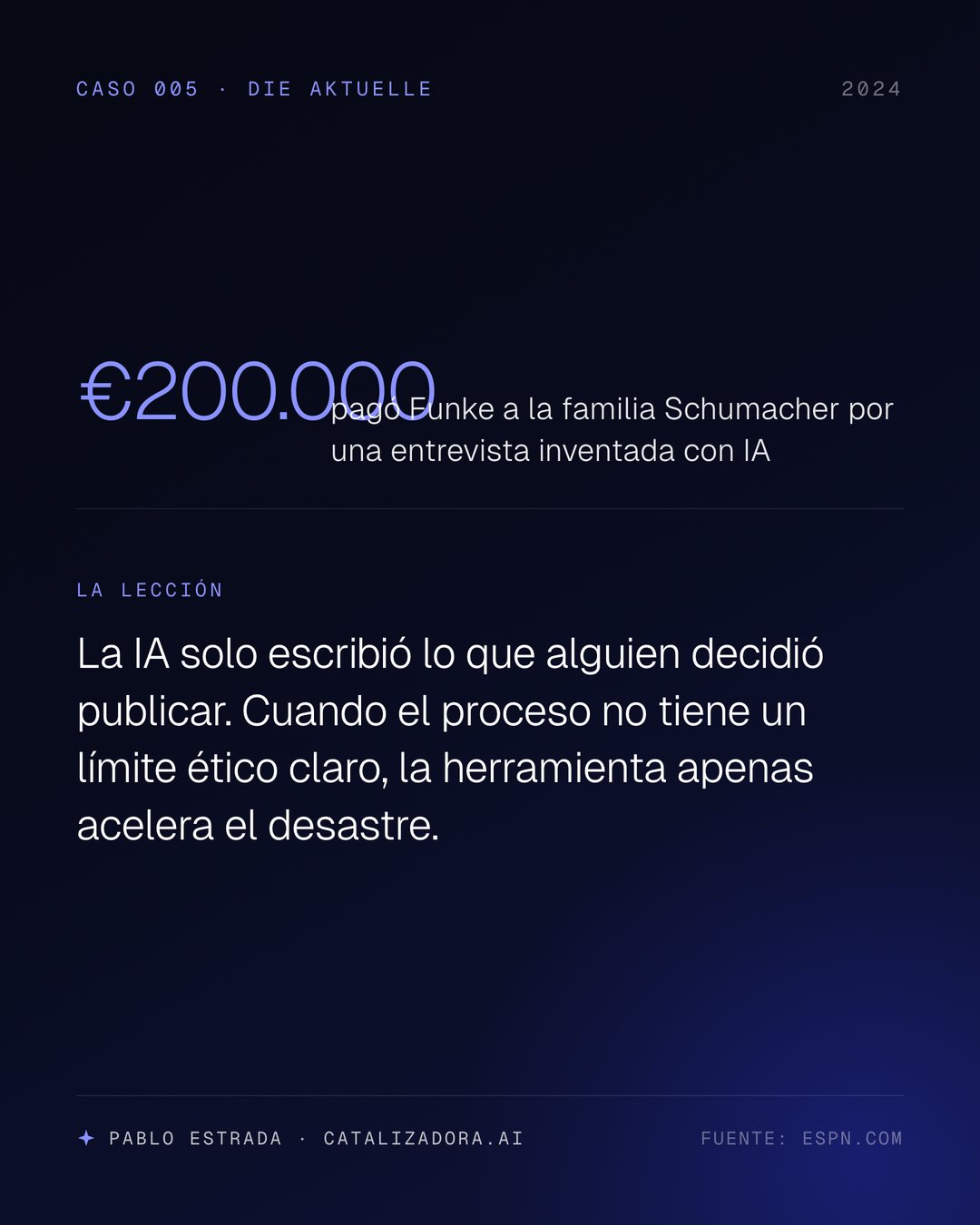 entrevista falsa schumacher ia 200000 euros